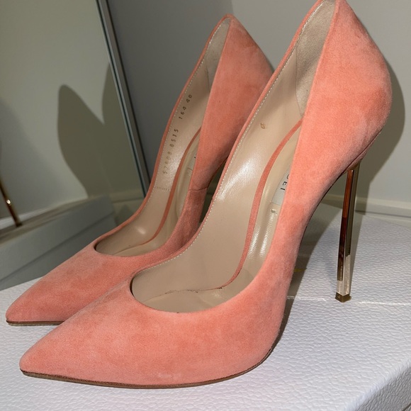 Casadei Blade techno decollete peach/light pink pumps - Picture 7 of 13